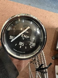 TRIUMPH TR3 WASSERTEMPERATURANZEIGE Grad F BRITISH JAEGER KOMPLETT RESTAURIERT ORIGINAL - Bild 1 von 5