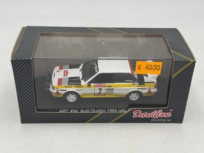 DIE CAST 1/43 " AUDI QUATTRO 1984 RALLY SANREMO " DÉTAIL CARS (494) - Photo 1/2