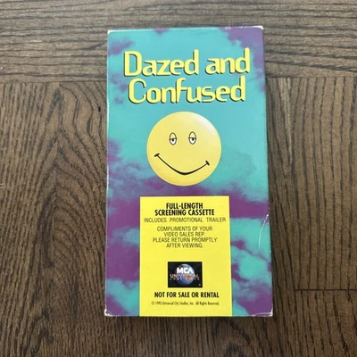 Dazed and Confused VHS 1994 Screener Promo Tape MCA Universal - Tested - Image 1 of 4