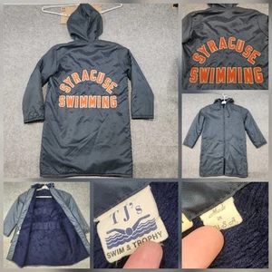 VTG 80s 90s Syracuse University Orangemen Mens M Medium Warmup Swim Team Jacket - Picture 1 of 21