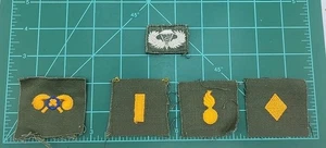 LOTE DE 5 parches de insignia de tela militares del ejército de Estados Unidos de la era de la guerra de Vietnam - Imagen 1 de 12