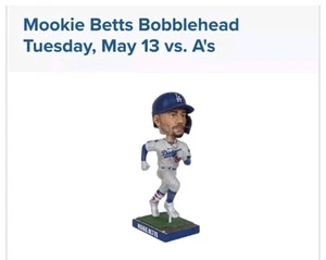 Mookie Betts Bobblehead Dodgers SGA Giveaway New 5/13/25 - Picture 1 of 5