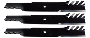 3 USA Mower Blades® Toothed High Lift for Great Dane D18036 GDU10232 61" Deck - Picture 1 of 7