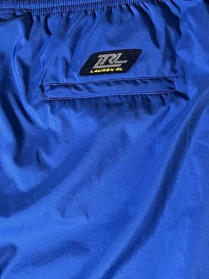 Pantalones deportivos Ralph Lauren de colección para hombre azul medio Y2K nailon sin forro Foto 1 de 4