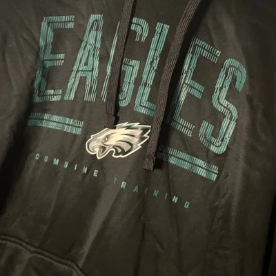 NFL Philadelphia Eagles Combine Entrenamiento Sudadera con Capucha Para Hombres XXL Negra Foto 1 de 4