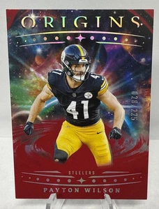 2025 Panini Origins Payton Wilson Red 028/225 Steelers #27 - Bild 1 von 2