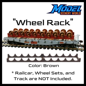 Wheel Rack - Flat Car Load - HO Scale - Brown - Picture 1 of 2