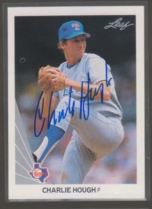 Hoja Charlie Hough 1990 autografiada - Rangers - Imagen 1 de 1