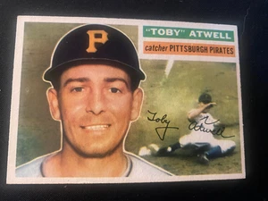 1956 TOPPS BASEBALL #232 - "TOBY" ATWELL - PITTSBURGH PIRATES - EXC/NM COND - Picture 1 of 2