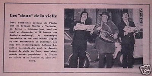 PUBLICITÉ RADIO LUXEMBOURG 1966 AVEC JACQUES MARTIN LES DEUX DE LA VIELLE - Picture 1 of 1