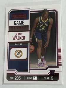 Biglietto Jarace Walker 2023-24 Contenders ROSSO Foil RC Rookie Game Pacers #39 - Foto 1 di 9