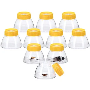 10 Barattoli Cattura Insetti con Lente di Ingrandimento per Bambini - Photo 1/8
