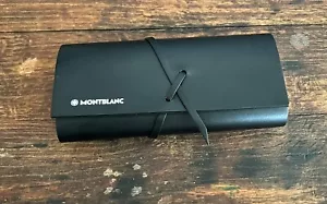 Neu Original Montblanc Sonnenbrille Brille Leder Medium Soft Case - Bild 1 von 4