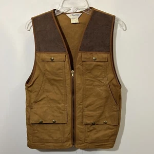 Vintage Key Imperial Hunting Vest  W/ Back Game Bag 100% Cotton Small reg Rare - Picture 1 of 9