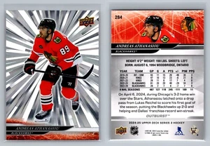 2024-25 Upper Deck Andreas Athanasiou Outburst #284 Chicago Blackhawks - Picture 1 of 1