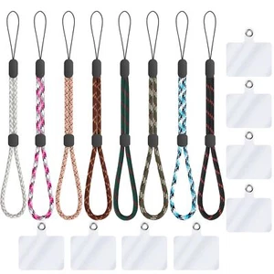 8 Pack Hand Wrist Strap Lanyard Adjustable Wristlet Straps for Cell Phone Case - Picture 1 of 7