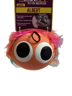 Multipet - Albert - Multicolor Latex Squeaky Dog Toy - Image 1 of 4