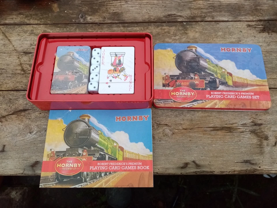 Hornby Trains Robert Frederick's Premium Playing Card Games Set Boxed Tin