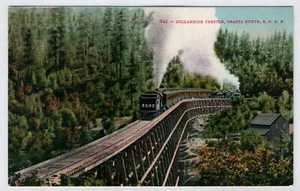 943 - Dollarhide Trestle, Shasta Route, S. P. R. R., Printed Postcard, unposted - Picture 1 of 2