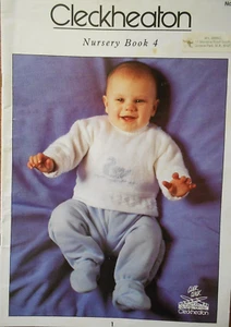 CLECKHEATON NURSERY BOOK 4 BABIES 4 PLY KNITTING & CROCHET PATTERNS 93 - Picture 1 of 10
