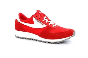 DIESEL Y01100 PS780 H3849 SHERUN Wmn's (M) Red/White Suede Lifestyle Shoes - Picture 1 of 7