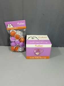 Pusheen Halloween Fall Glass Cup and Pom-Pom Garland 2021 Box Exclusive - Picture 1 of 9