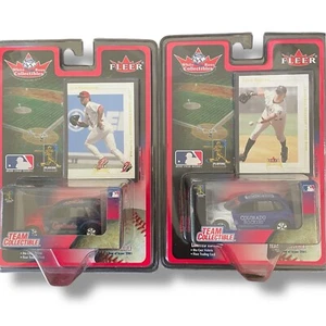 MLB PT Cruiser Diecast + Fleer Card - Jim Edmonds Todd Helton 2001 White Rose - Picture 1 of 15