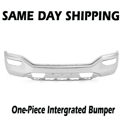 For GMC Sierra 1500 2016-2018 Front Bumper Face Bar Chrome W/O Sensors GM1002867 - Imagem 1 de 4