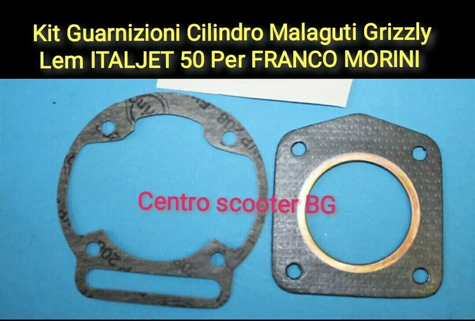 KIT Guarnizioni Cilindro Motore Malaguti grizzly Lem ITALJET 50 FRANCO Morini S6