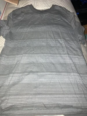 Мужская рубашка с коротким рукавом Basic Editions размер средний серый - Изображение 1 из 3