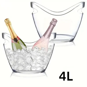 4L Wine Bucket Anti Slip Bottom Champagne Bucket Fruit Storage Basket Picnic - Picture 1 of 8