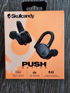 Skullcandy Push Active Wireless Earbuds - Black/Orange - Photo 1 sur 9