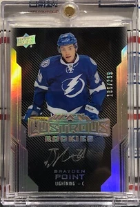 2016-17 UD BLACK BRAYDEN POINT, #56, AUTO, BLACK LUSTROUS ROOKIES SERIAL#186/299 - Picture 1 of 2