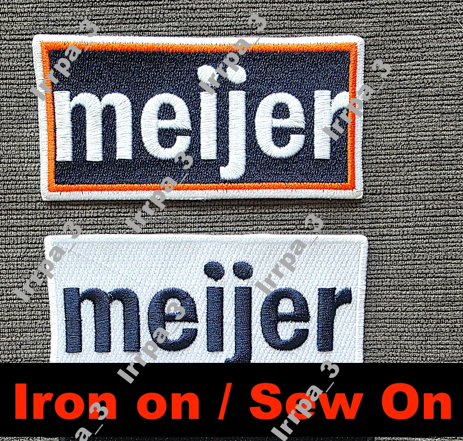 TWO Meijer Detroit Tigers Patch Ad Patch City Connect Baseball Jersey Patch - Image 1 of 1