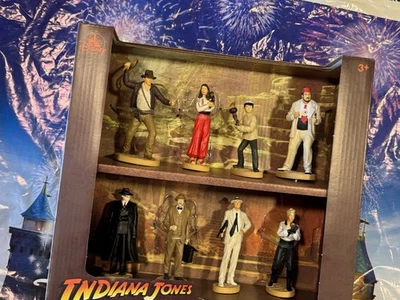 2025 Disney Parks Indiana Jones Raiders Ark 8 peças boneco estatueta conjunto novo - Imagem 1 de 2