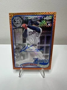 2024 Topps Update 1989 Silver Pack Colt Keith Auto /25 Orange Mojo Refractor RC - Picture 1 of 2