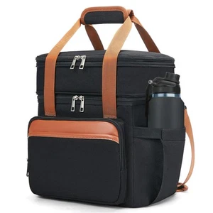 Insulated Lunch Box Lunch Cooler Bag for Men: Expandable Large Lunchbox for P... - Picture 1 of 7