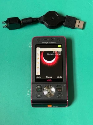 SONY ERICSSON W910I PINK MOBILE PHONE 2.0 MEGA PIXELS ORANGE NETWORK WORKING - Image 1 of 4