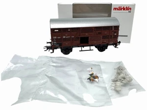 MÄRKLIN 48881 Viehtransport + Tiere - Waggon DB H0 1:87 Modellbahn IG TOYS A335 - Picture 1 of 10