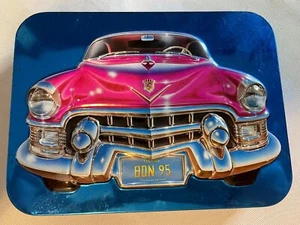 Vintage Churchill's Sweet Motoring Candy Advertising Tin- Chevy Ford Car F84 - Picture 1 of 4