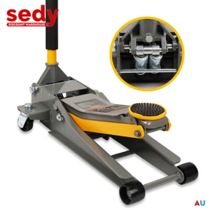 3Ton Super Low Profile Trolley Jack Floor Hydraulic Lifter Quick Pump 75-505mm - Picture 1 of 11