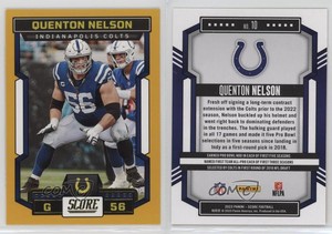 2023 Score Gold Quenton Nelson #10