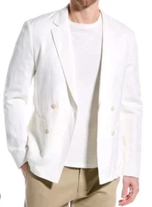 Ted Baker Ithon Ottoman Double Breasted Blazer Jacket White Size 4 uk 42 - Picture 1 of 9