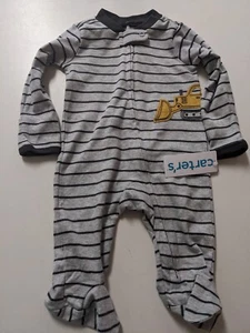 Carter’s Just One You Baby Boy’s 3M Sleeper Zip Up One Piece Bulldozer NWT - Picture 1 of 4