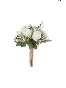Wedding Bouquets for Bride, 14" Artificial Bridal Bouquet Flowers - Picture 1 of 5