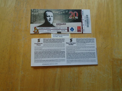 Kaspars Daugavins  1st NHL Goal  Ottawa Senators Cover