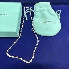 Tiffany & Co. Elsa Peretti Bean Necklace 16” with box and pouch