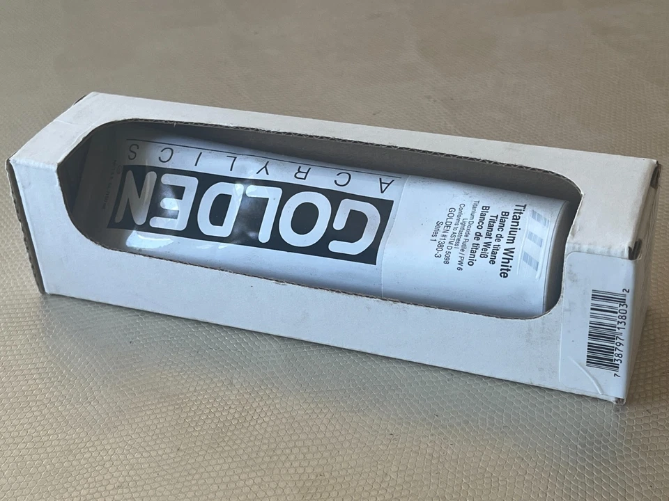 Golden Artist Colors 5 Oz Heavy Body Acrylic Color Paints - Titanium White