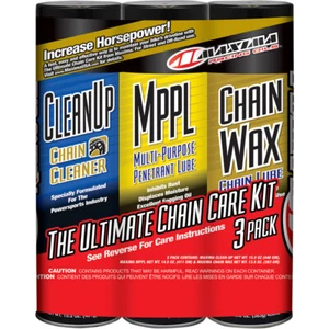 Maxima Racing Oil Motorcycle Chain Care Kit Bundle: Clean Up, MPPL & Chain Wax - Picture 1 of 1