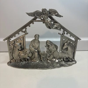 Extraordinarily Rare Seagull Pewter Nativity Scene Vintage Decor /Ornament 1997 - Picture 1 of 11